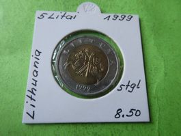 Litauen 1999, 5 Litai     stgl.