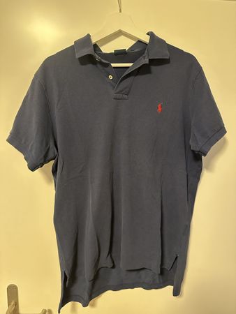 Polo Ralph Lauren Polohemd Custom Fit Grösse L dunkelblau