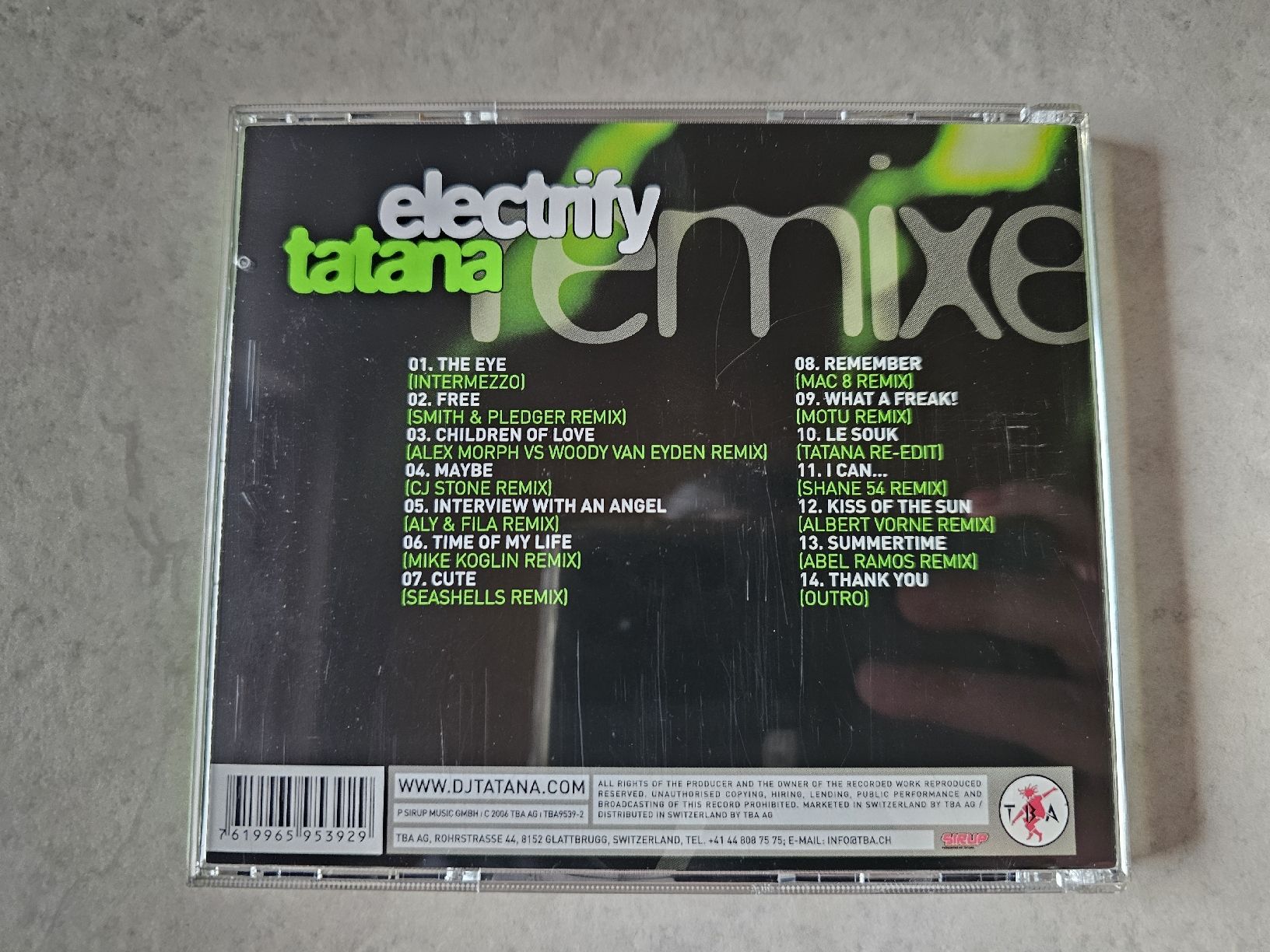 CD: Tatana  -  Electrify  (Remixed) – Usato da Schneisingen venduto da backstore24 1