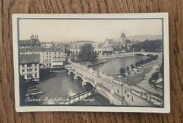 Bahnhofbrücke Zürich mit alten Trams