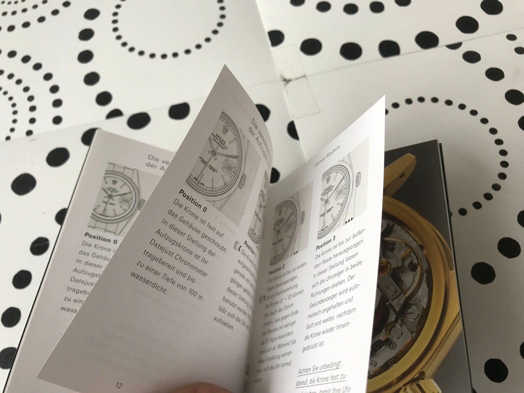 Rolex Documenti: ROLEX DATEJUST - OPERATING INSTRUCTIONS - DE !!! – Usato da Epalinges venduto da watchforyou 2