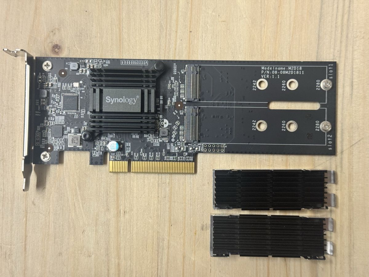 Schede di memoria: Synology M2D20 M.2 SSD Adapter Karte ssd cache – Usato da Stachen venduto da ITHardware 1