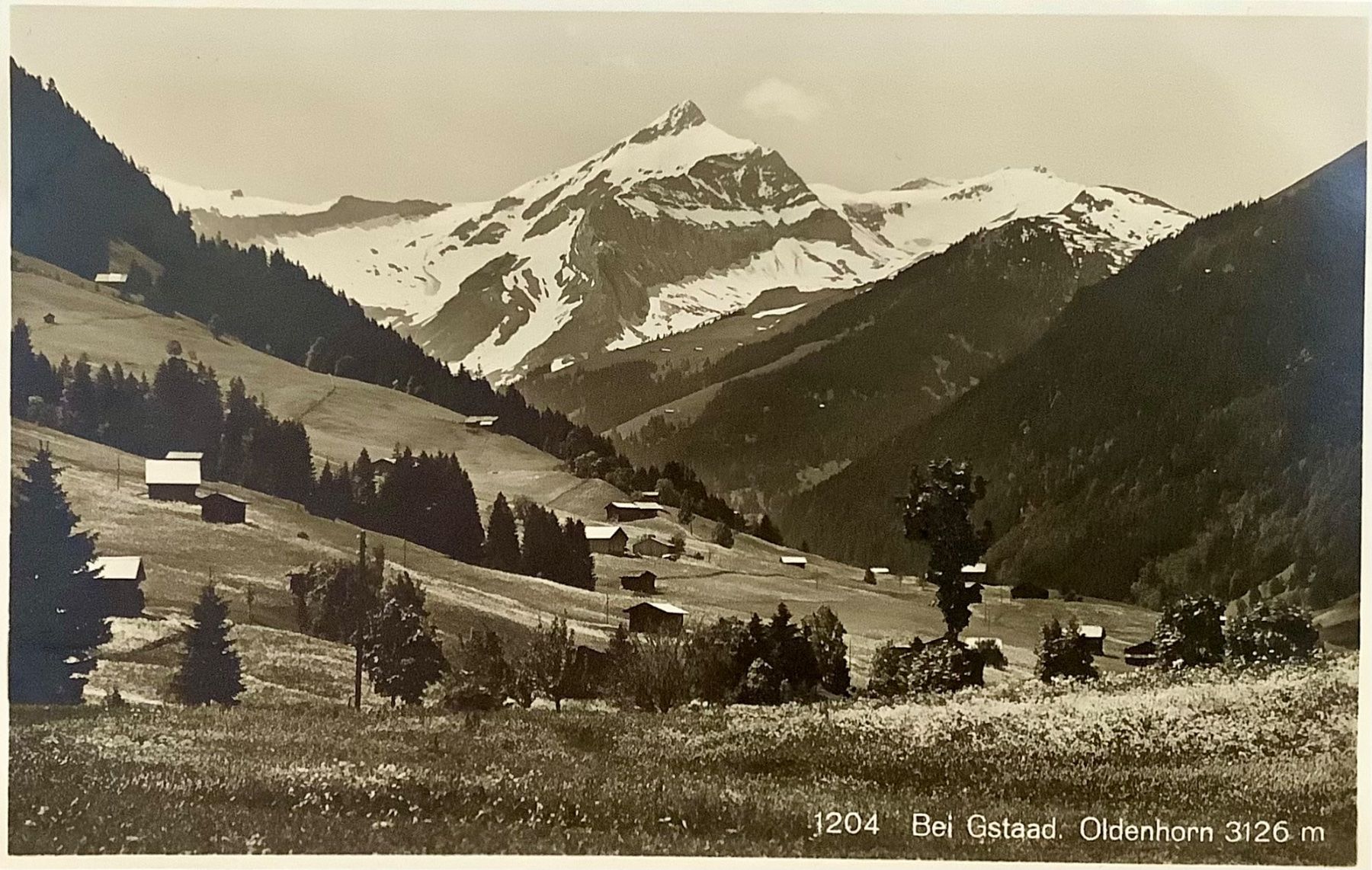 Cartoline postali: Bei GSTAAD & Oldenhorn - Berner Oberland – Usato da Root venduto da ENGLAND-TREASURES 1