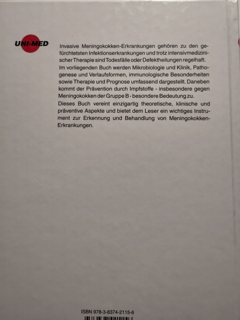 Libri: Invasive Meningokokken-Infektion – Usato da Bülach venduto da Tiefschlaflos 1