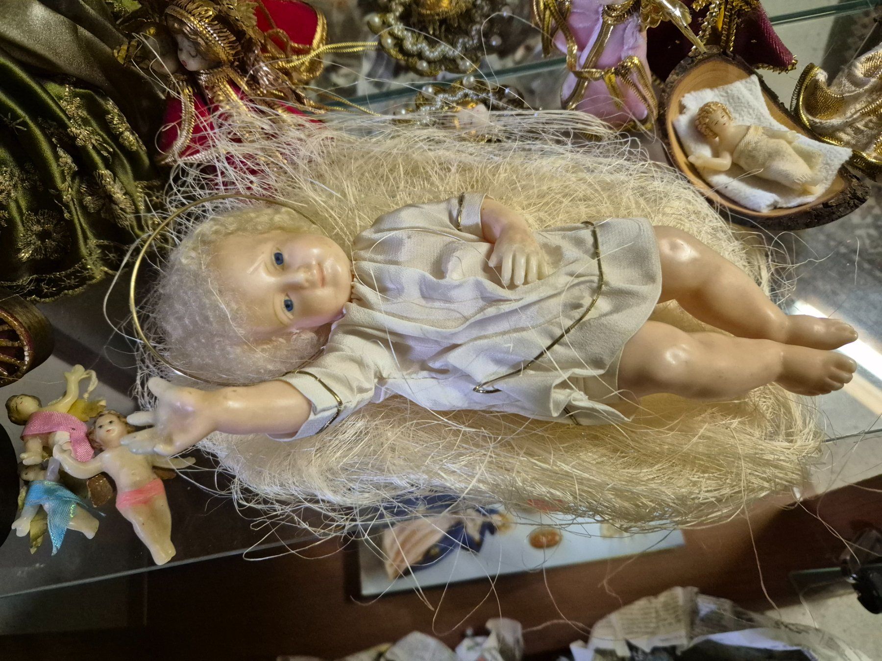 Statuette: Wunderschöne Wachs Baby und Engel – Usato da Berlingen venduto da jes_wx2r 1