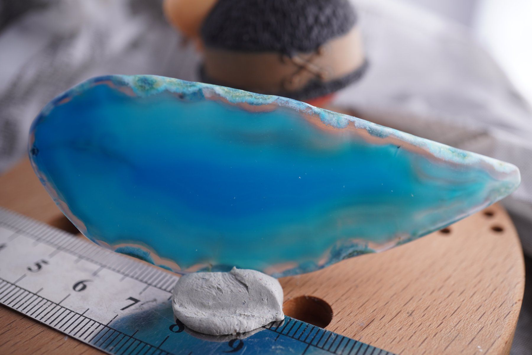 Minerali & Pietre curative: Achat Blau   Scheibe    Blue   Ab 1.-(1) – Nuovo e nell'imballaggio originale da Eschenbach SG venduto da topstone 1