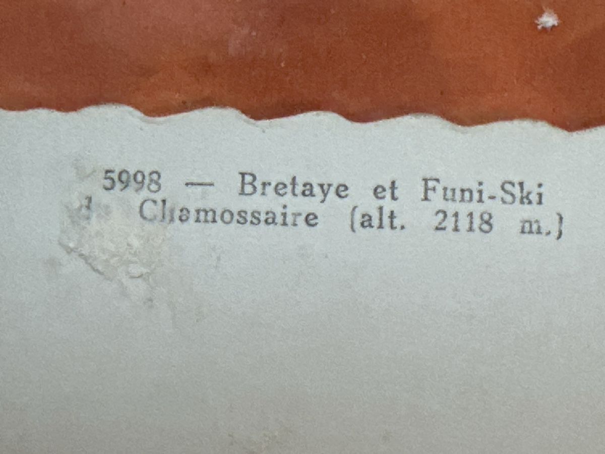 Cartoline postali:  Bretaye et Funi-Ski Chamossaire – Usato da Zürich venduto da Chaeffeler 1