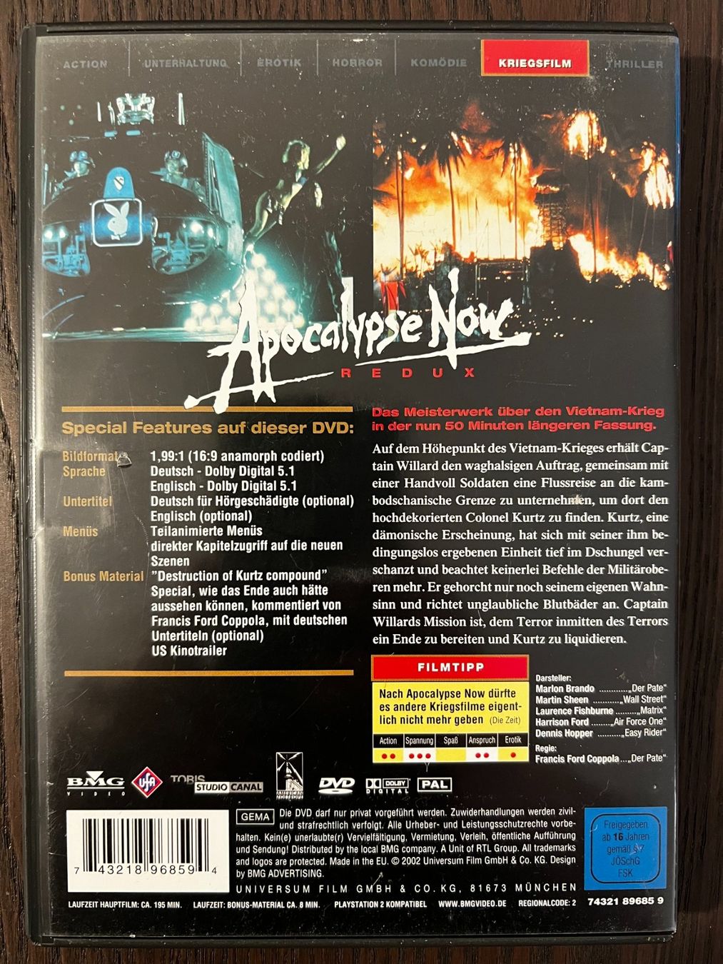 Alle DVDs: Apocalypse Now – Gebraucht aus Zürich von FilmFreunde 1