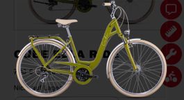 Citybike Cube Ella Ride grün gebraucht guter Zustand