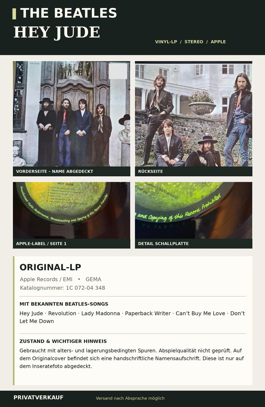 Schallplatten: The Beatles  – Gebraucht aus St. Moritz von edo_9rgm