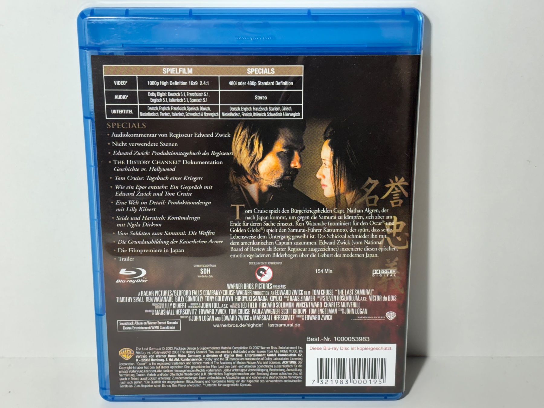 Alle DVDs: Last Samurai Blu Ray – Gebraucht aus Wilderswil von Sstriker 1