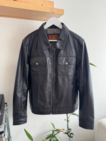 Tifrano Lederjacke Schwarz, Grösse XL, Top Zustand