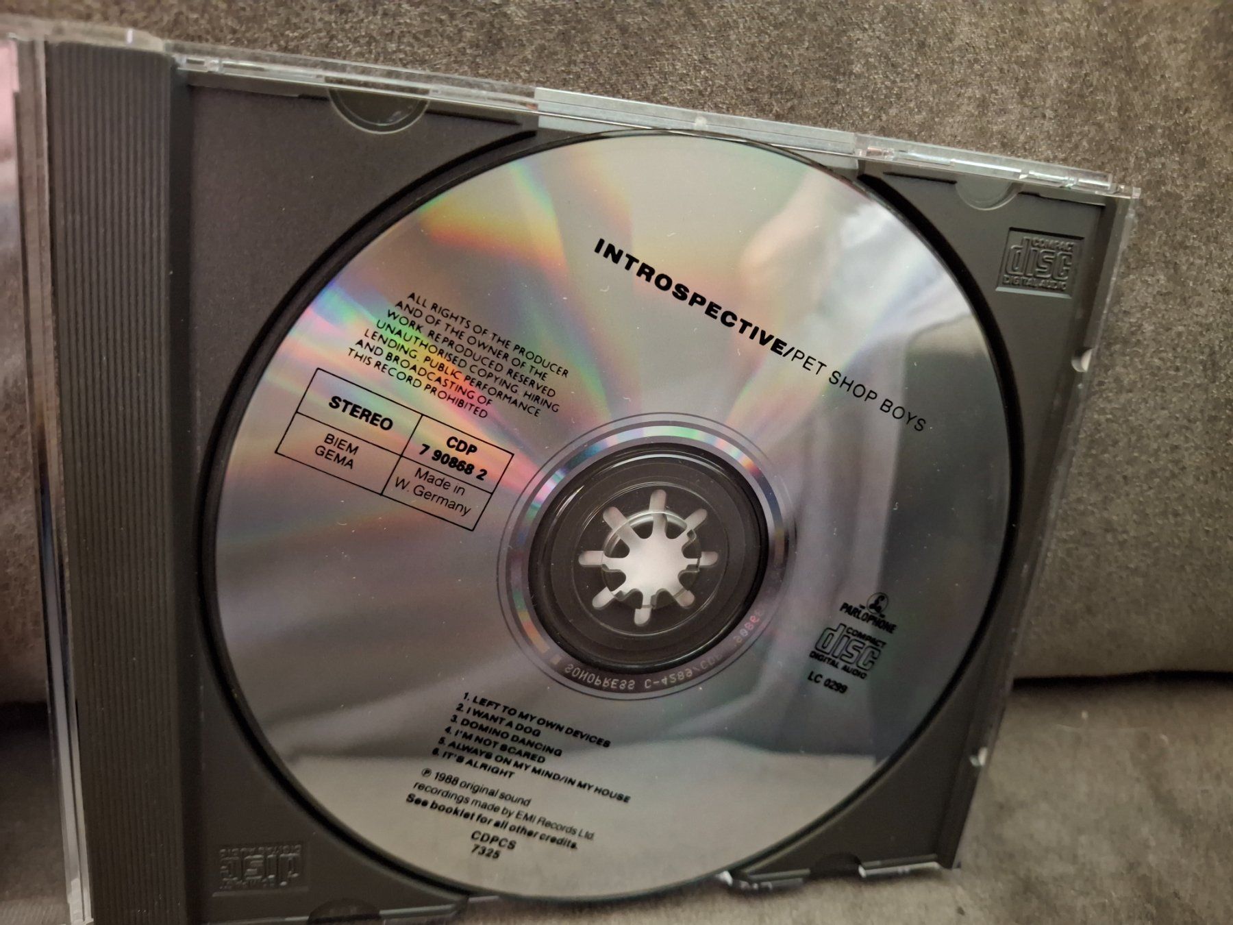 CDs: Pet Shop Boys – Introspective – Gebraucht aus St.Gallen von CD_jalamusic 2