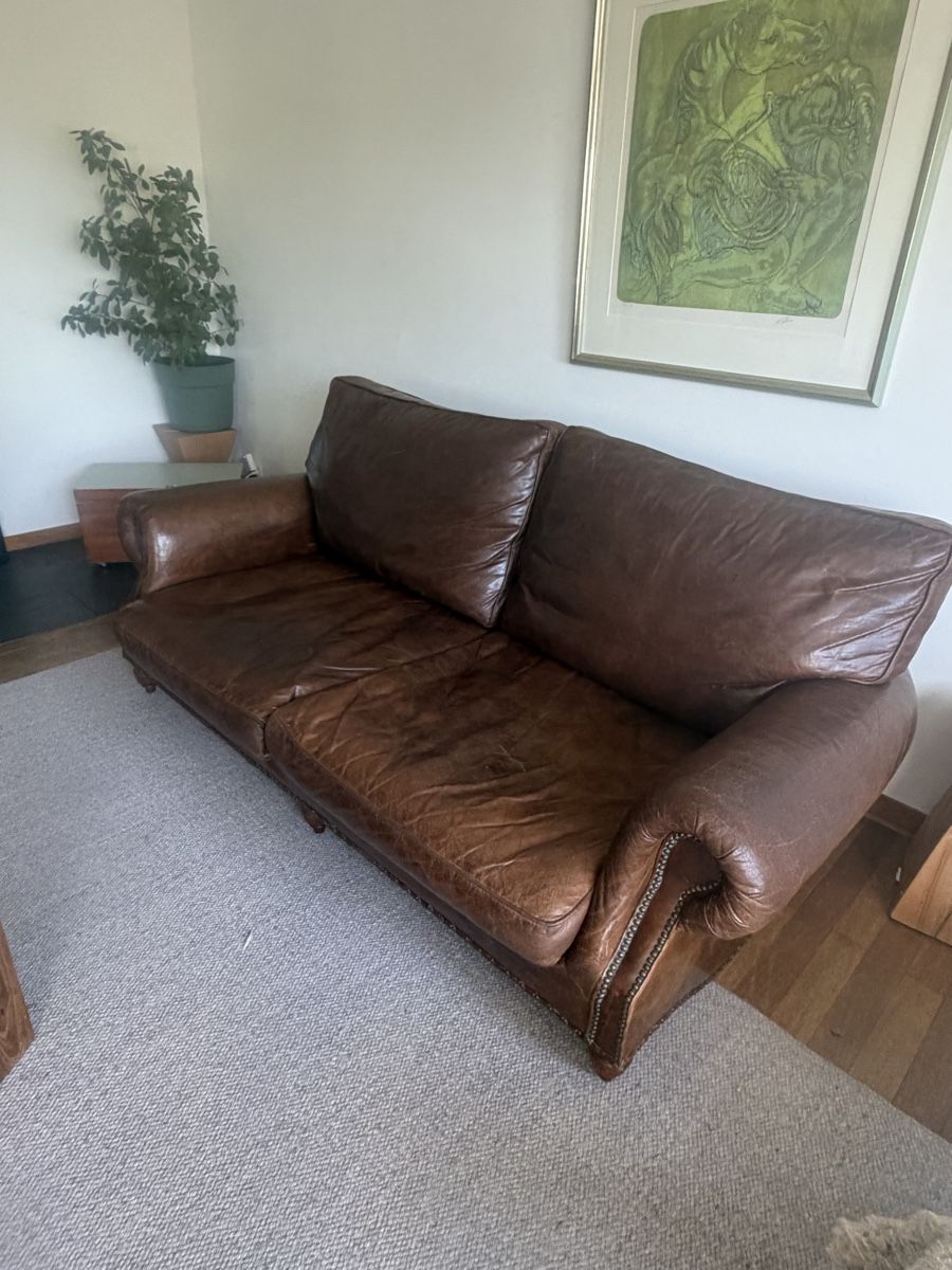 Sofas: Ledersofa & zwei Sesseln – Gebraucht aus Ebikon von Gabis 1