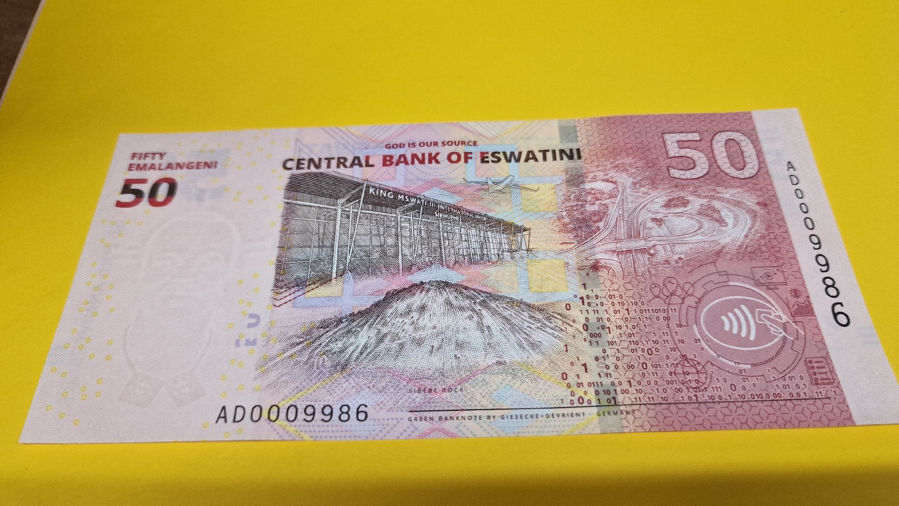 Billets de banque: 50 Emalangeni Eswatini 2024 – Neuf avec emballage d'origine à Herisau par Antiques.AR 1
