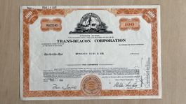 Historische Wertpapiere: Trans-Beacon Corporation, 1969