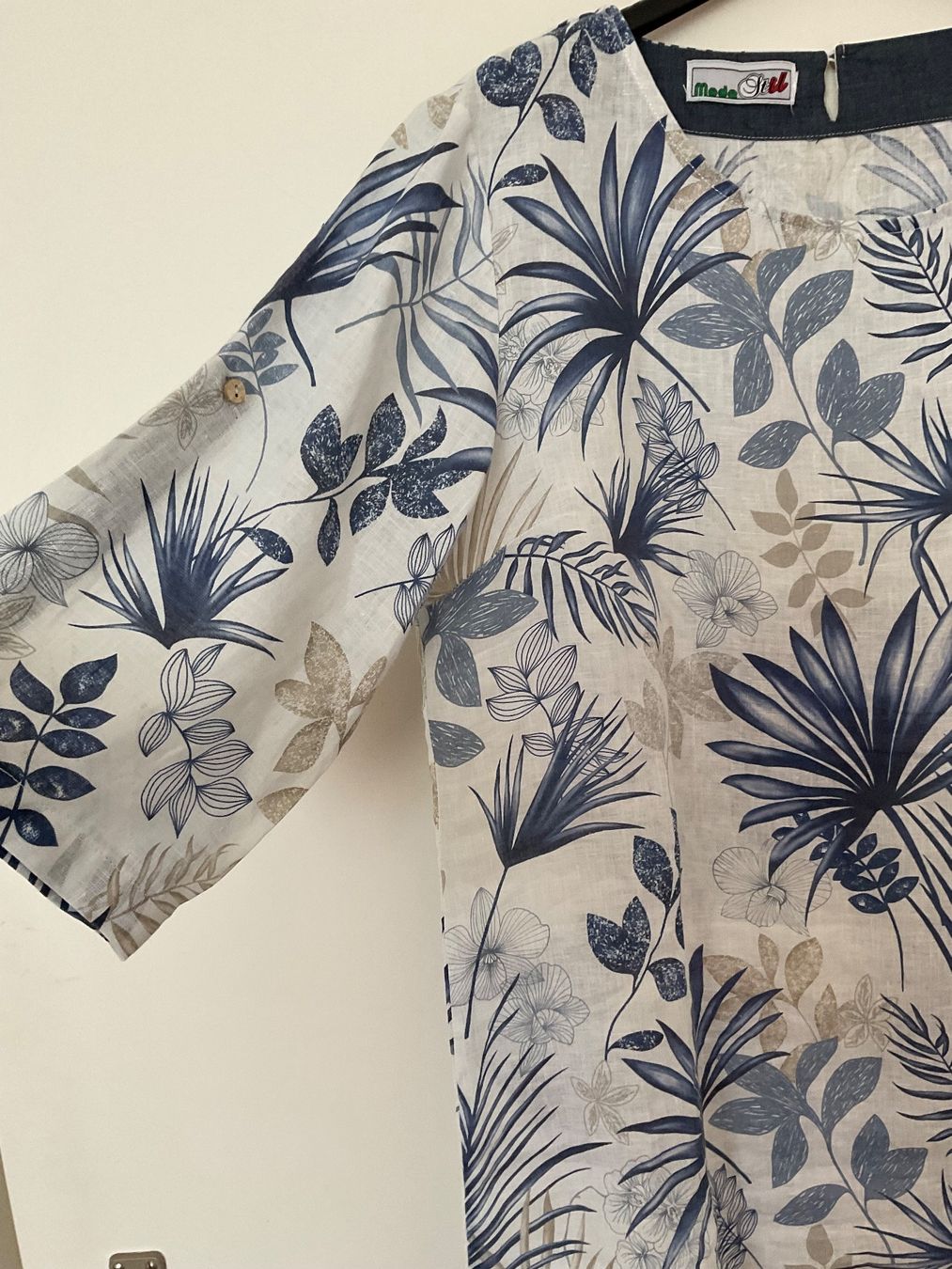 Camicette: Moda Stil wunderschöne 100% Leinen Bluse Tunika Gr S/M NEU – Nuovo (secondo la descrizione) da Urdorf venduto da alda02 2