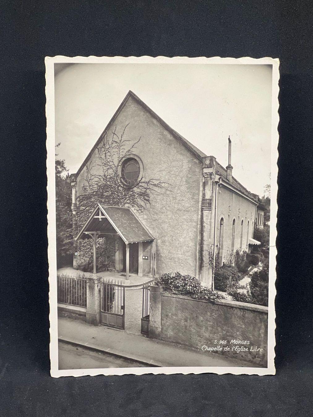 Cartoline postali: Morges: Chapelle de l'Eglise Libre – Usato da Widnau venduto da Brusi9
