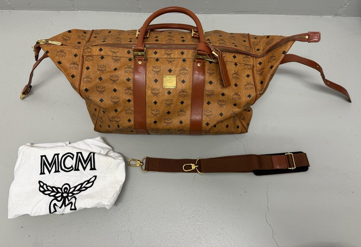 Mcm Borse: MCM Reisetasche monogram braun Leder – Usato da Zürich venduto da daki81