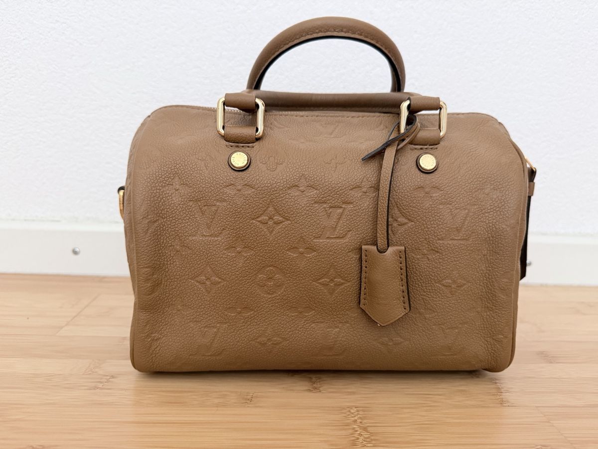 Louis Vuitton Taschen für Damen: Louis Vuitton Speedy BB Monogram Empreinte Taupe Bag – Gebraucht aus Biel-Benken BL von LYH 1