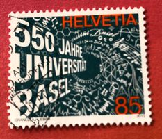 Nr.1348 mit Stempel 550 Jahre Universität Basel 2010   