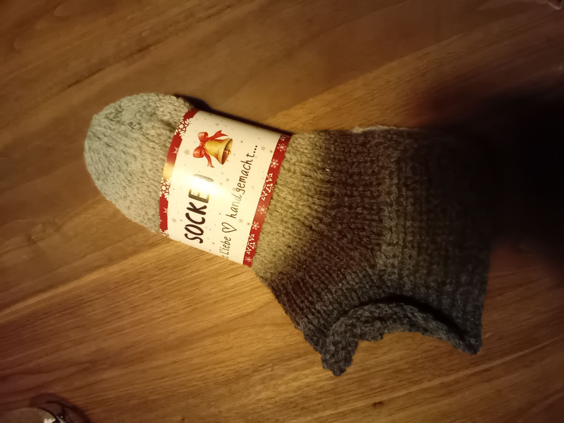 Calze: Warme, handgestrickte Socken Gr. 36 - Winterzeit! – Nuovo (secondo la descrizione) da Burgdorf venduto da carodesign1 2