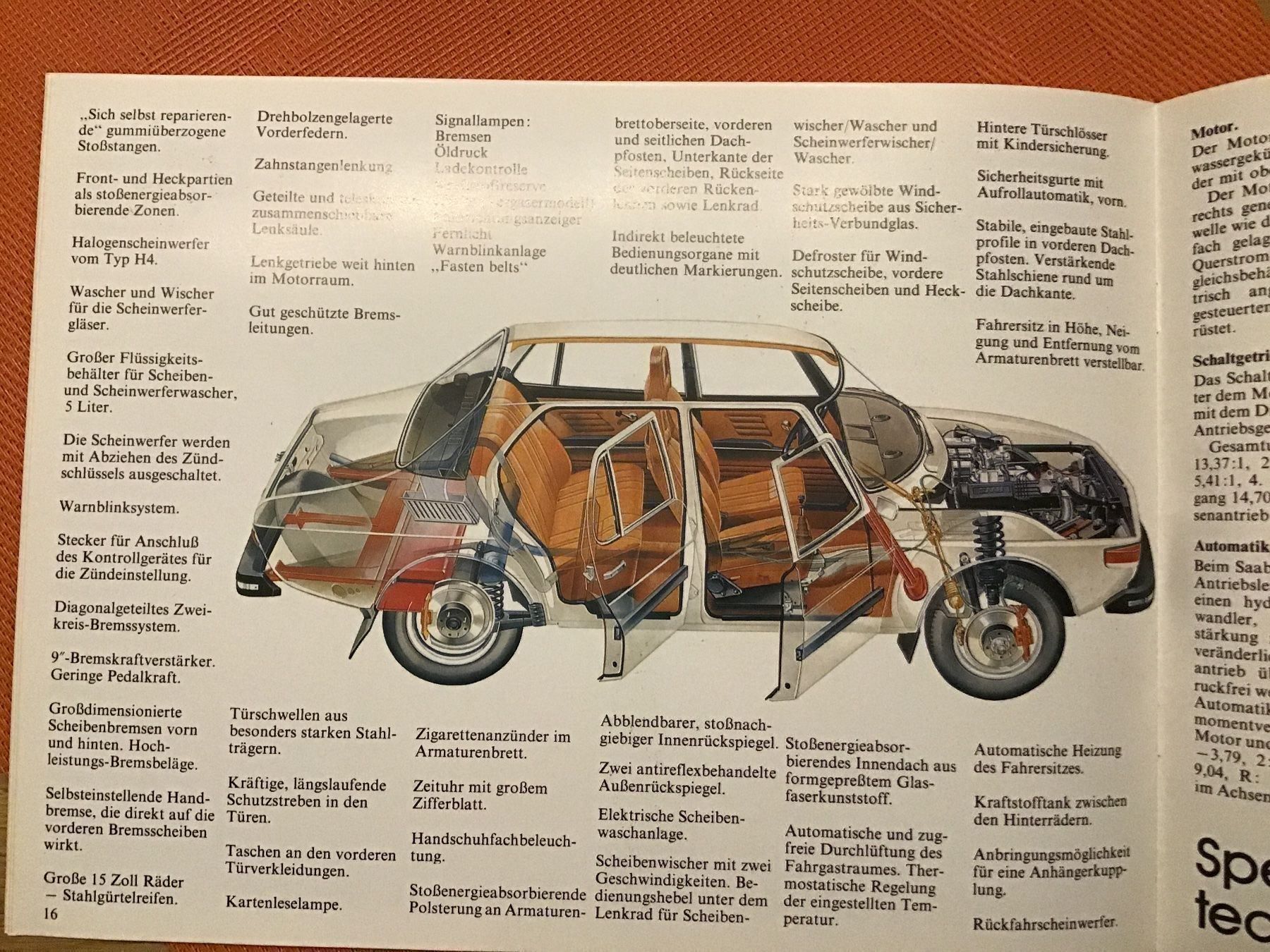 Saab Documenti: Saab 99 L, Verkaufsprospekt 1975 – Usato da Scherzingen venduto da Starseller62 6