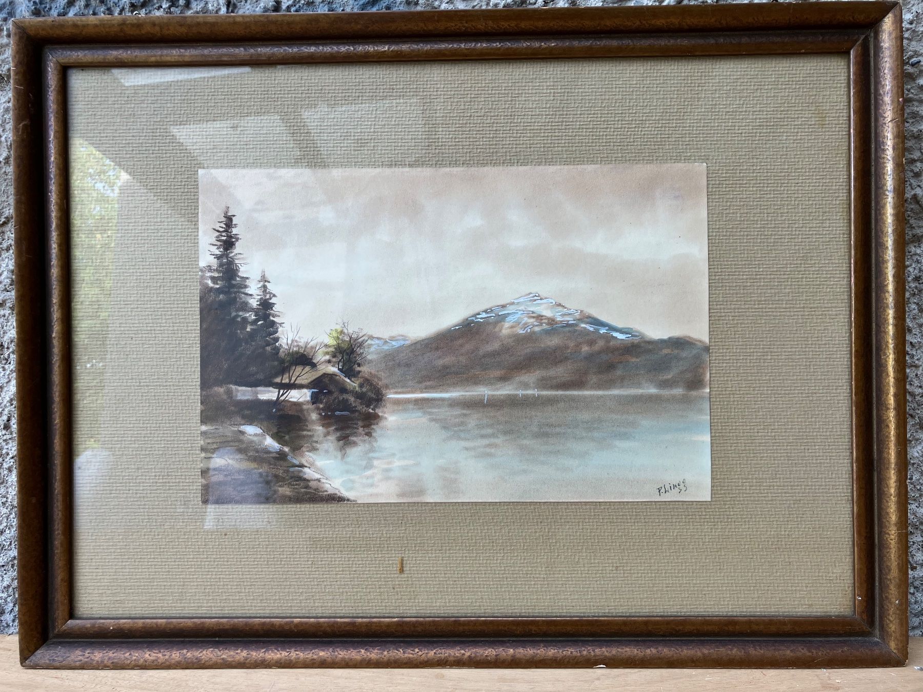 Dipinti: Aquarell, von P. Linz – Usato da Wetzikon ZH venduto da artefix