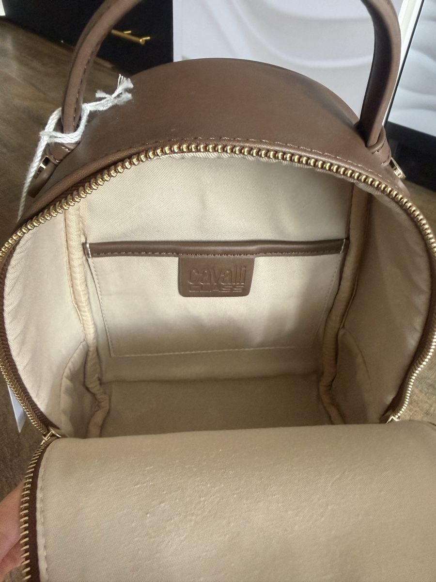 Roberto Cavalli Rucksäcke: Cavalli Class Rucksack braun mit Logo NEU – Neu und originalverpackt aus Lachen SZ von zsucard 5