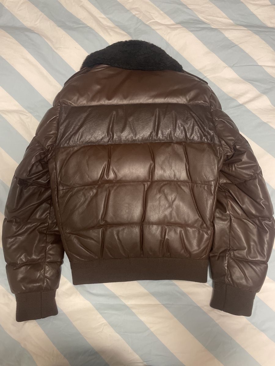 Burberry Giacche: Burberry Lederjacke mit LammfellkragenGr. M/L – Usato da Zürich venduto da Raph40 4