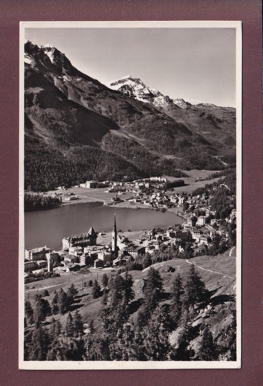 Cartoline postali: ST. MORITZ - 1952 – Usato da Pully venduto da nicecards