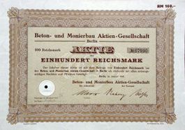 Beton- und Monierbau AG, Berlin - 1941