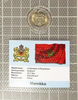 5 Dirhams Marokko 2002 Bimetall im Blister Beschrieb - neu