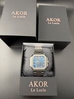Herren Uhr AKOR Le Locle Stahl Automatik 
