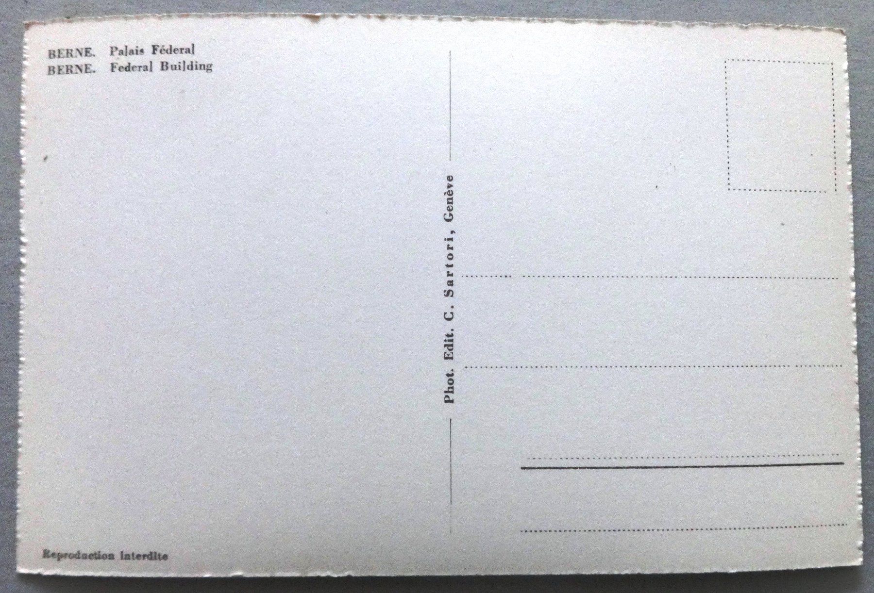 Cartoline postali: Bern, Bundespalast – Usato da Fétigny venduto da Billy2miny 1