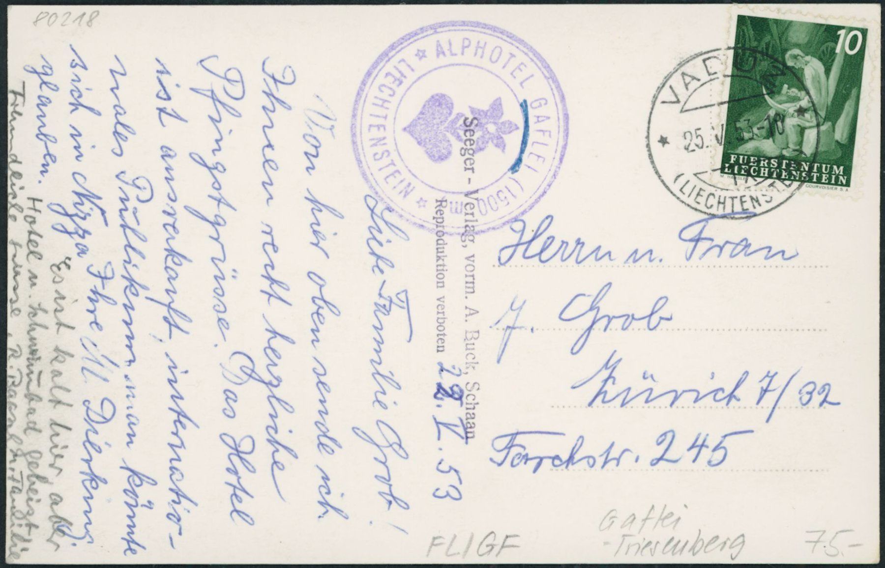 Cartoline postali: FL Gaflei - Triesenberg – Nuovo (secondo la descrizione) da Schindellegi venduto da dolpitz 1
