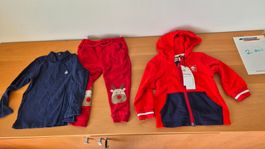 Lot de 3 vêtements de marque, dont 1 veste neuve,taille 2ans