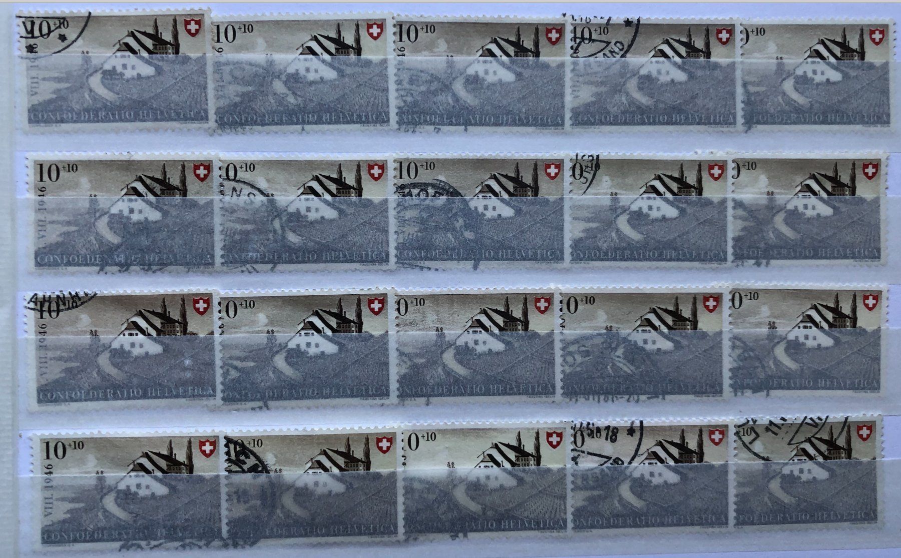 Tutti i francobolli: Nr.B 31 mit Stempel  20 stück – Usato da Aarau venduto da Billa007