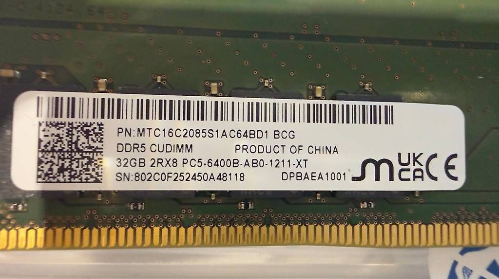 Dell Mémoires / RAM: 64GM DIMM - DDR5-RAM 6400 MHz 2x 32 GB – Neuf (Voir description) à ROMBACH par ITCM 1