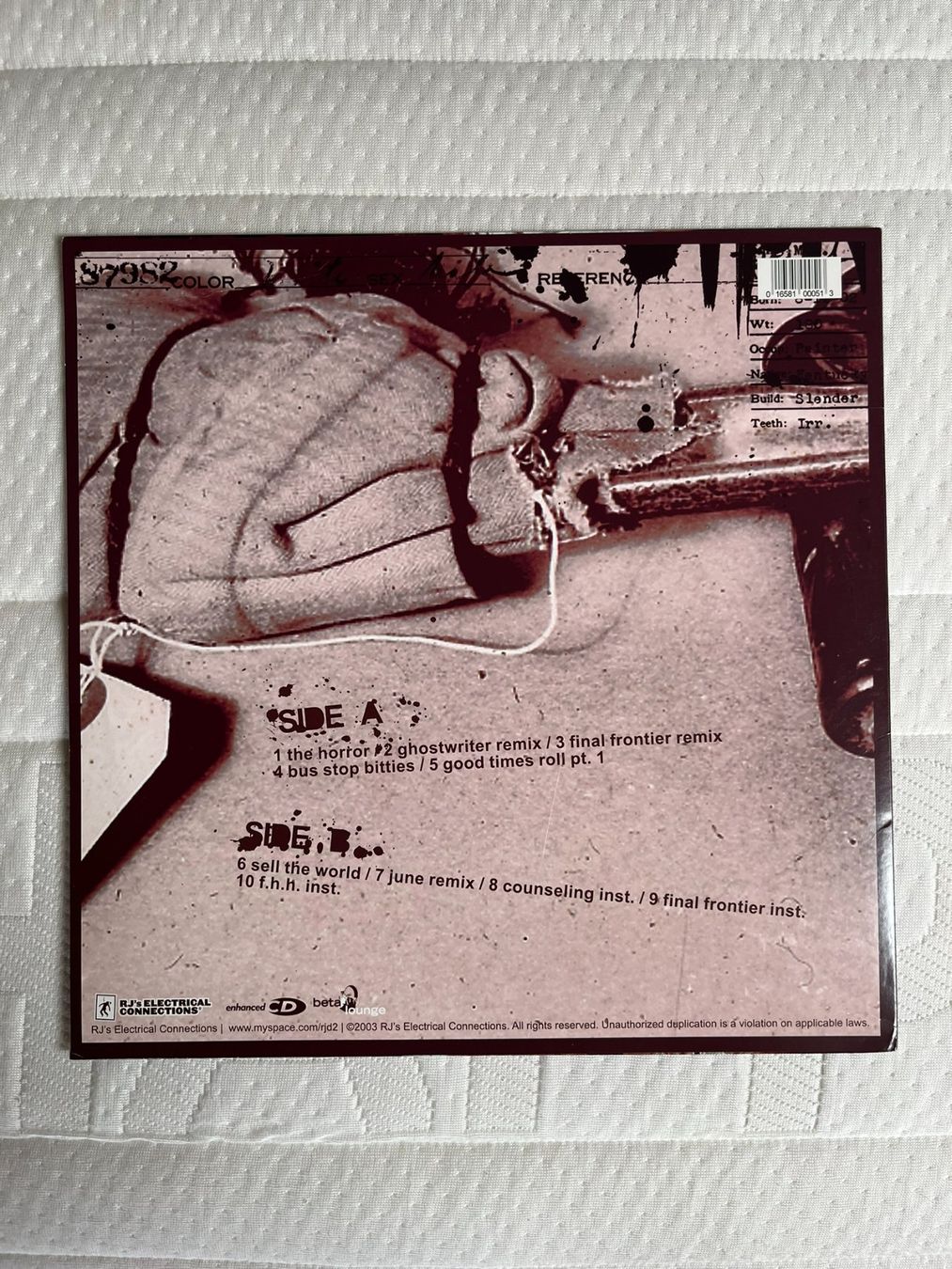 Vinyles: RJD2 – The Horror vinyl LP 12" EP – D'occasion à Effretikon par ChrisLamberger 1