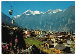 AK Grächen im Wallis Sesselbahn Hannigalp 1975