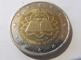 2 €uro Gedenkmünze  Deutschland  50 Jahre Römische Vertäge