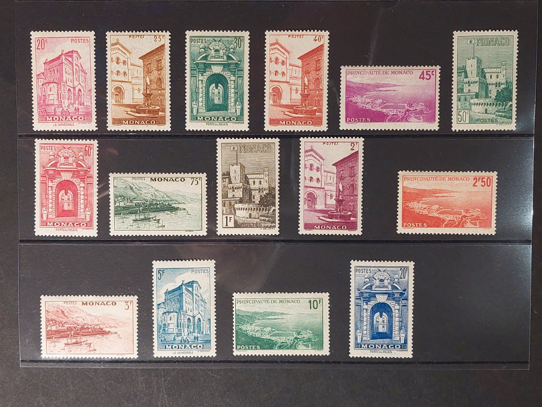 Alle Briefmarken: Monaco 1939, Serie Ansichten von Monaco,** – Neu (gemäss Beschreibung) aus Obfelden von Funke2