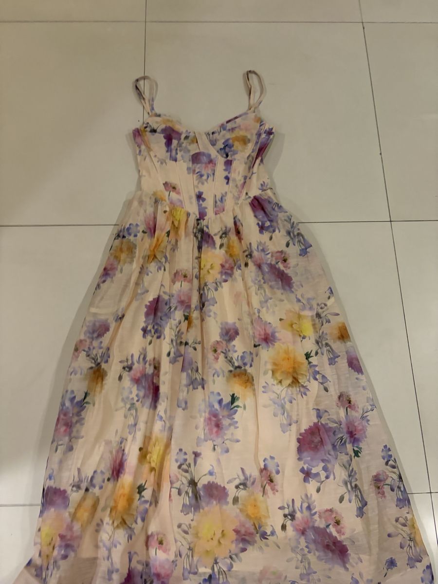 Vestiti: Floral Linen Blend Midi Dress – Nuovo (secondo la descrizione) da St.Josefen venduto da lop_lh8d 5