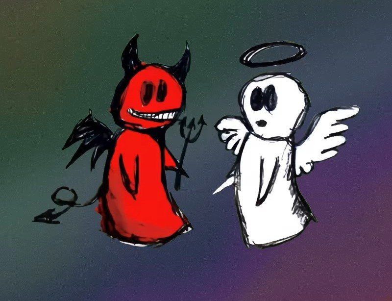 Sticker: Autocollant ange et diable  J054 – Nuovo e nell'imballaggio originale da Allens venduto da MADE.IN.ROCK.N.ROLL 1