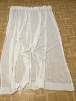 3 lange weisse Vorhänge 2 Stk. 215 cm / 1 Stk. 195 cm