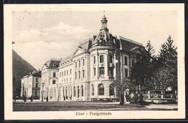 AK Chur, Postgebäude, 1924