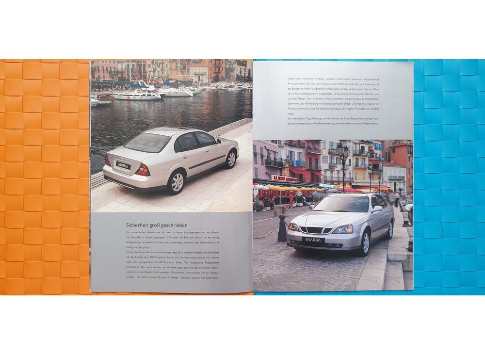Revues & Magazines: DAEWOO (CHEVROLET) EVANDA - Prospekt / Katalog – D'occasion à Viganello par CARLiteratur 1