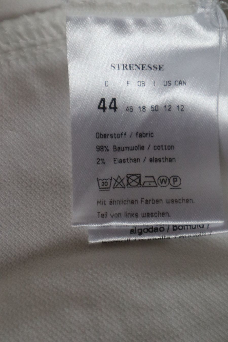 Strenesse Pantaloni: Hose, Strenesse, Gr. 44, weiss – Usato da Wattwil venduto da diamant1 2