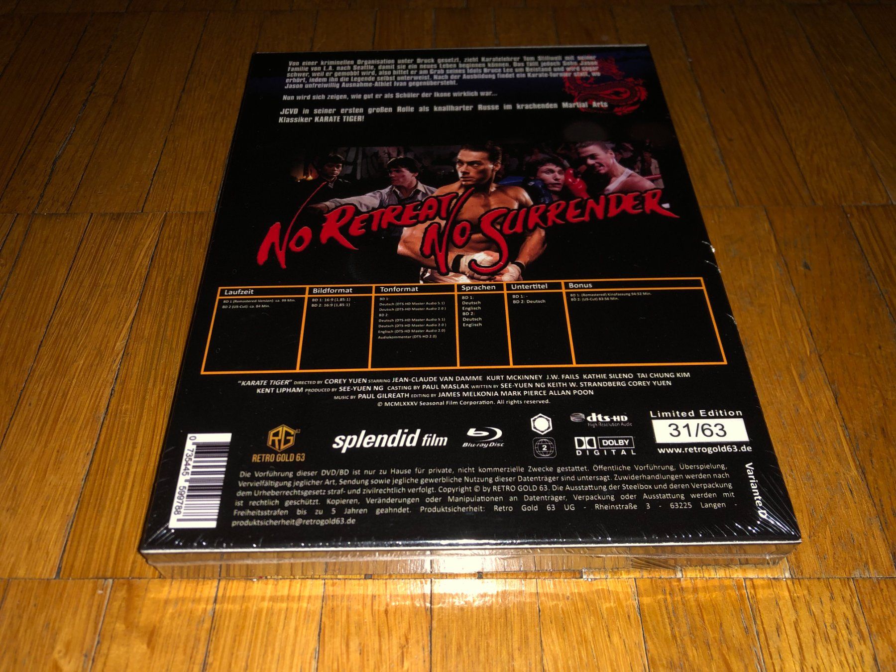 Tutti i DVDs: Karate Tiger - STEEL BOOK - D - UNCUT – Nuovo e nell'imballaggio originale da Basel venduto da havsok 1